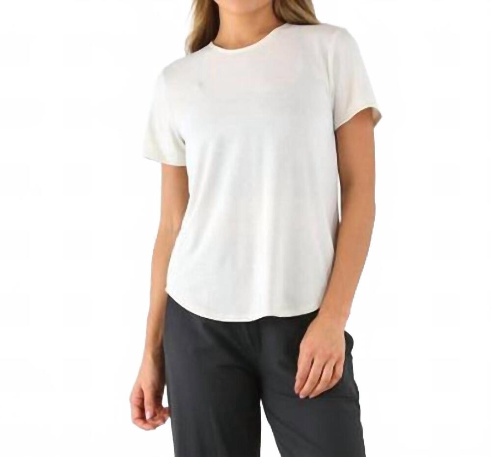 NEW GLYDER evolve short sleeve tee in oatmilk
